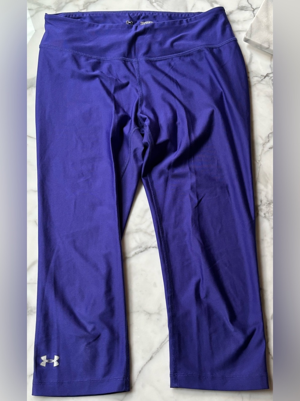 Under Armour Girls Purple Performance Leggings